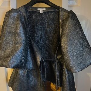 H&M Shimmering Silver and Black Jacket